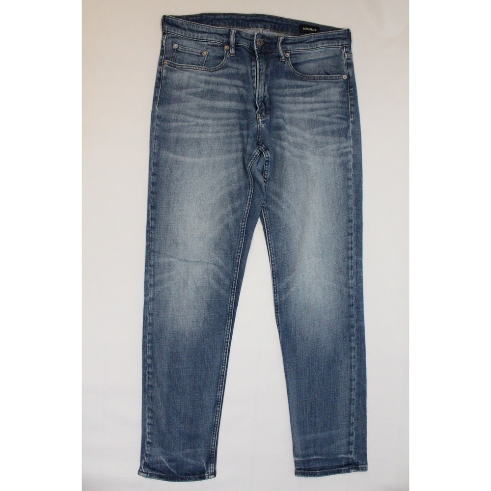 Bonobos Mens Athletic Fit Jeans Medium Wash Blue Stretch Denim 35x32 26158-BOV23